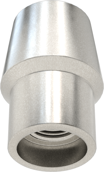 Boru Ucu Kaynak Somunu, 1-1/4“ Dış Çaplı Boru ve 0,120” Duvar Kalınlığı için, 5/8"-18 Diş Boyutu