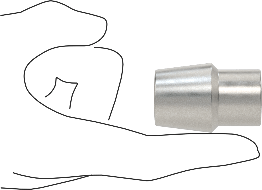 Boru Ucu Kaynak Somunu, 1-1/4“ Dış Çaplı Boru ve 0,120” Duvar Kalınlığı için, 5/8"-18 Diş Boyutu