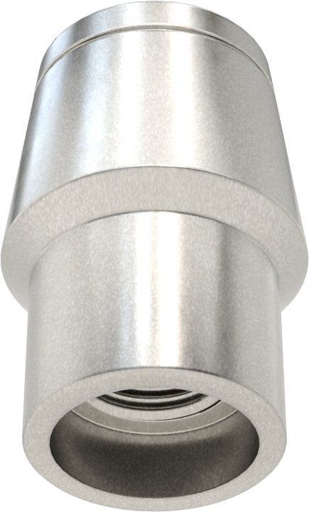 Boru Ucu Kaynak Somunu, Sol El Dişli, 1-1/4“ Dış Çap ve 0,12” Duvar Kalınlığı için, 5/8"-18 Diş
