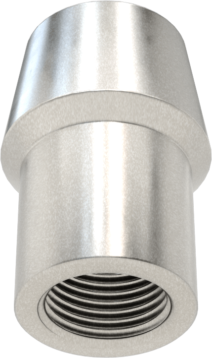 Boru Ucu Kaynak Somunu, 1-1/4“ Dış Çaplı Boru ve 0,120” Duvar Kalınlığı için, 3/4"-16 Diş Boyutu