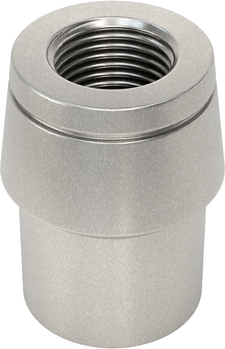 Boru Ucu Kaynak Somunu, Sol El Dişli, 1-1/8“ Dış Çap ve 0,083” Kalınlık için, 5/8"-18 Diş
