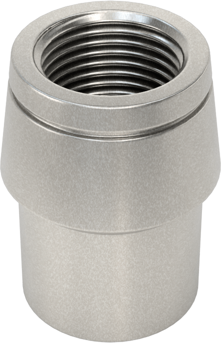Boru Ucu Kaynak Somunu, Sol El Dişli, 1-1/8“ Dış Çap ve 0,083” Kalınlık için, 3/4"-16 Diş