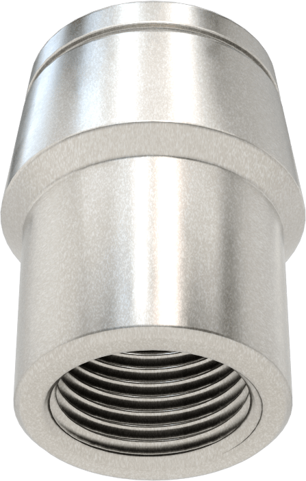 Boru Ucu Kaynak Somunu, Sol El Dişli, 1-1/8“ Dış Çap ve 0,083” Kalınlık için, 3/4"-16 Diş