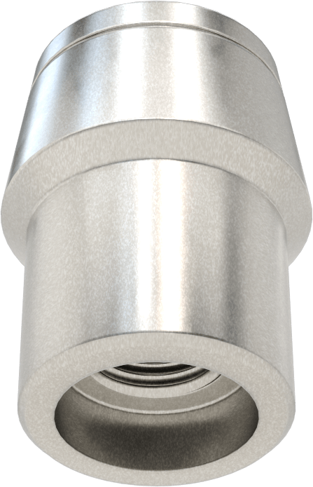 Boru Ucu Kaynak Somunu, Sol El Dişli, 1-1/8“ Dış Çap ve 0,095” Kalınlık için, 1/2"-20 Diş