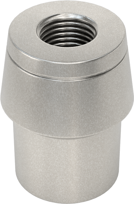 Boru Ucu Kaynak Somunu, Sol El Dişli, 1-1/8“ Dış Çap ve 0,095” Kalınlık için, 1/2"-20 Diş