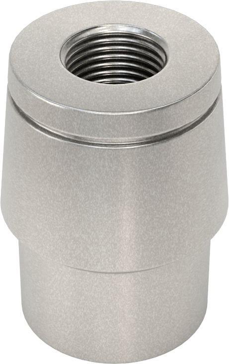 Boru Ucu Kaynak Somunu, Sol El Dişli, 1-3/8“ dış çap ve 0,095” kalınlık için, 5/8"-18 Diş