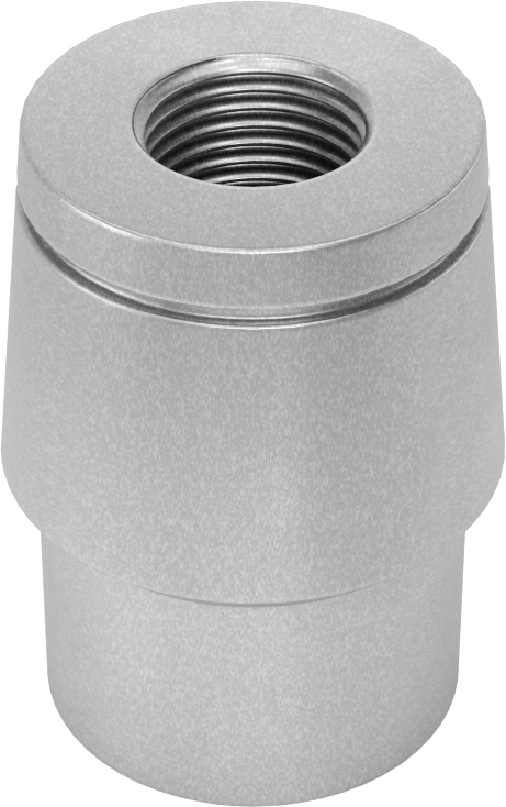 Boru Ucu Kaynak Somunu, Sol El Dişli, 1-3/8“ dış çap ve 0,095” kalınlık için, 5/8"-18 Diş