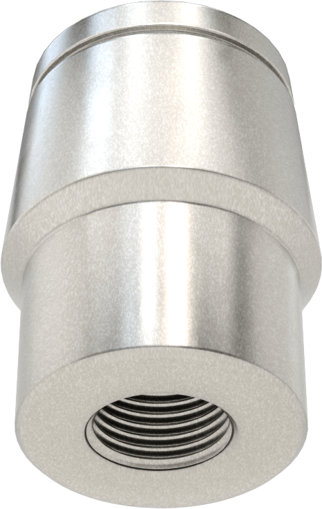 Boru Ucu Kaynak Somunu, Sol El Dişli, 1-3/8“ dış çap ve 0,095” kalınlık için, 5/8"-18 Diş