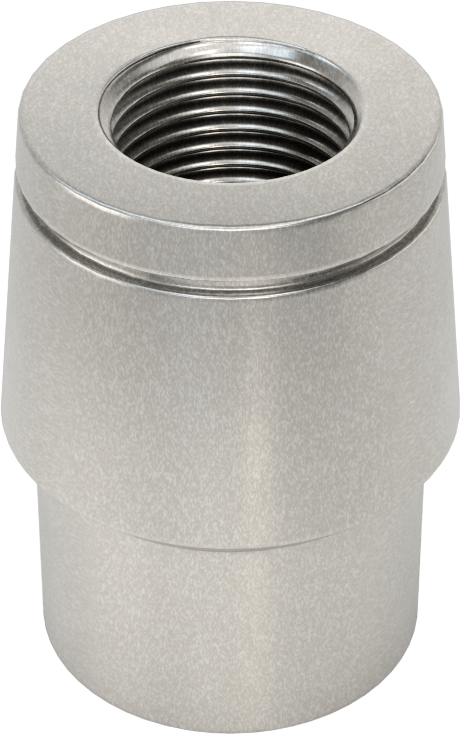 Boru Ucu Kaynak Somunu, Sol El Dişli, 1-3/8“ dış çap ve 0,095” kalınlık için, 3/4"-16 Diş