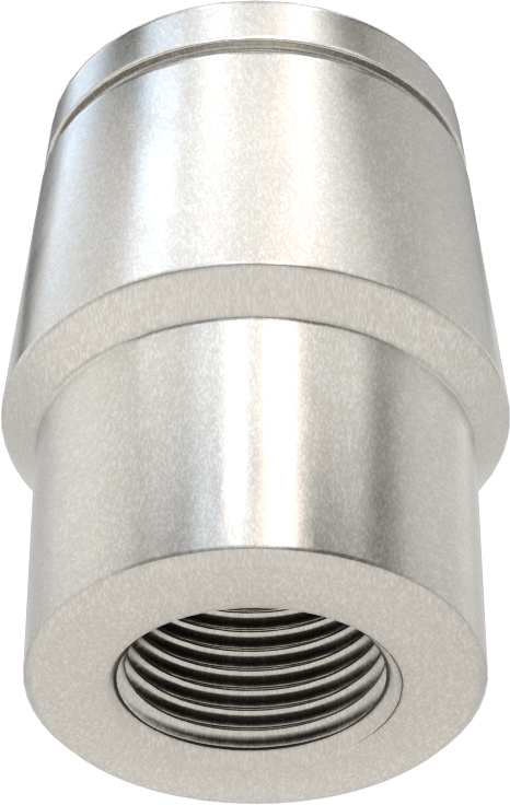 Boru Ucu Kaynak Somunu, Sol El Dişli, 1-3/8“ dış çap ve 0,095” kalınlık için, 3/4"-16 Diş