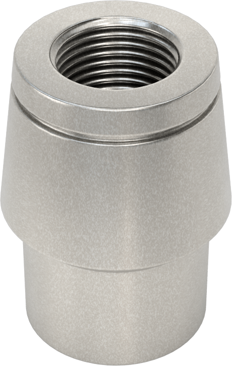 Boru Ucu Kaynak Somunu, Sol El Dişli, 1-3/8“ Dış Çap ve 0,12” Duvar Kalınlığı için, 3/4"-16 Diş