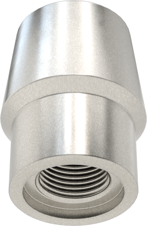 Boru Ucu Kaynak Somunu, 1-1/2“ Boru Dış Çapı ve 0,120” Duvar Kalınlığı için, 3/4"-16 Diş Boyutu