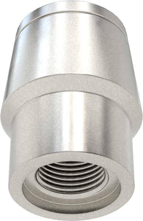 Boru Ucu Kaynak Somunu, Sol El Dişli, 1-1/2“ Dış Çap ve 0,12” Duvar Kalınlığı için, 3/4"-16 Diş