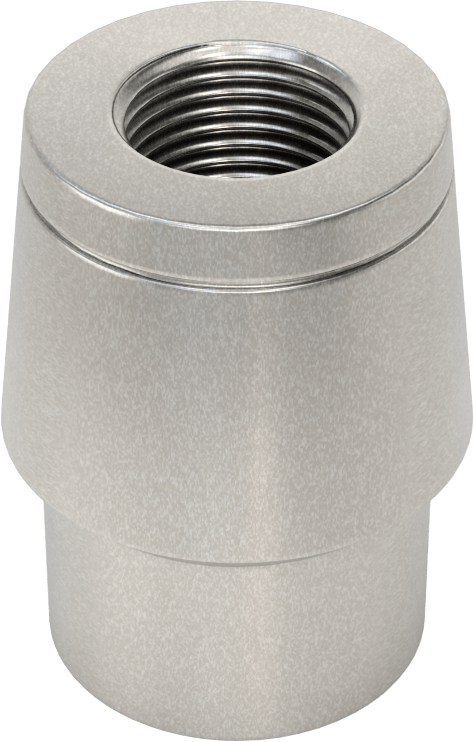 Boru Ucu Kaynak Somunu, Sol El Dişli, 1-1/2“ Dış Çap ve 0,12” Duvar Kalınlığı için, 3/4"-16 Diş