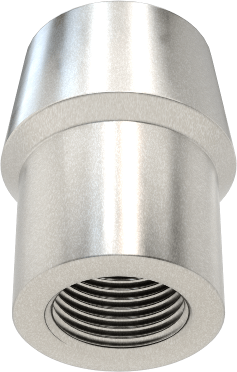 Boru Ucu Kaynak Somunu, 1-1/2“ Boru Dış Çapı ve 0,120” Duvar Kalınlığı için, 7/8"-14 Diş Boyutu