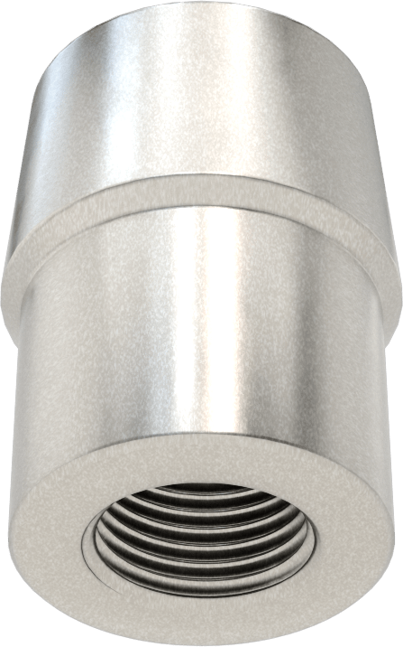 Boru Ucu Kaynak Somunu, 1-1/8“ Boru Dış Çapı ve 0,058” Duvar Kalınlığı için, 5/8"-18 Diş Boyutu