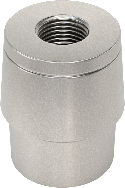 Boru Ucu Kaynak Somunu, Sol El Dişli, 1-1/2“ Dış Çap ve 0,095” Kalınlık için, 5/8"-18 Diş