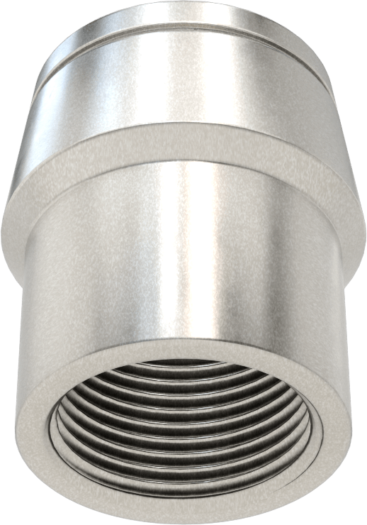 Boru Ucu Kaynak Somunu, Sol El Dişli, 1-3/4“ dış çap ve 0,12” kalınlık için, 1-1/4"-12 Diş