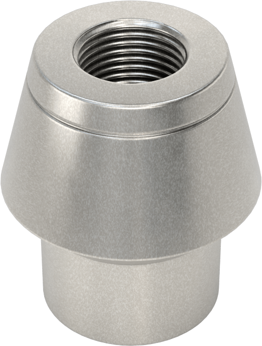 Boru Ucu Kaynak Somunu, Sol El Dişli, 1-3/4“ Dış Çap ve 0,25” Duvar Kalınlığı için, 3/4"-16 Diş