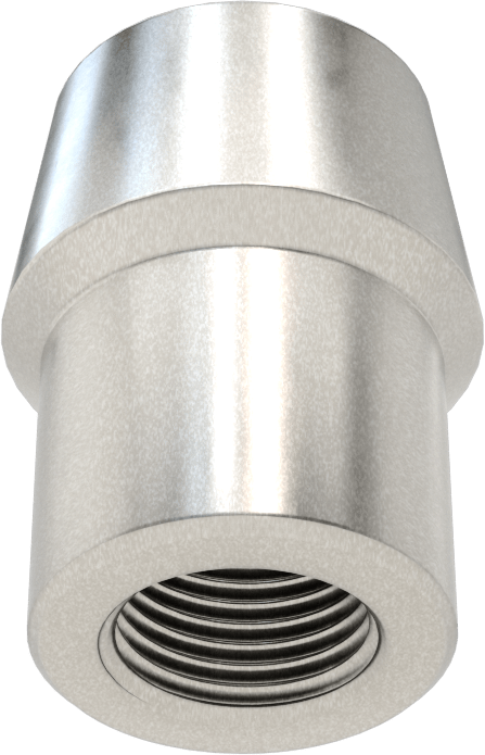 Boru Ucu Kaynak Somunu, 1-1/8“ Boru Dış Çapı ve 0,095” Duvar Kalınlığı için, 5/8"-18 Diş Boyutu