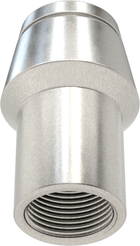 Boru Ucu Kaynak Somunu, Sol El Dişli, 2“ Dış Çap ve 0,250” Duvar Kalınlığı için, 1-1/4"-12 Diş