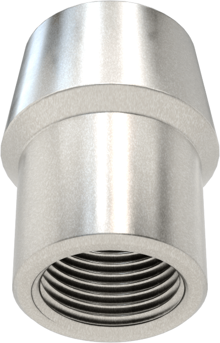 Boru Ucu Kaynak Somunu, 1-1/8“ Boru Dış Çapı ve 0,095” Duvar Kalınlığı için, 3/4"-16 Diş Boyutu