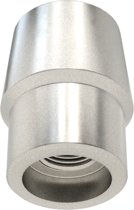 Boru Ucu Kaynak Somunu, 1-3/8“ Boru Dış Çapı ve 0,095” Duvar Kalınlığı için, 5/8"-18 Diş Boyutu