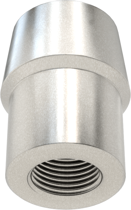 Boru Ucu Kaynak Somunu, 1-3/8“ Boru Dış Çapı ve 0,095” Duvar Kalınlığı için, 3/4"-16 Diş Boyutu
