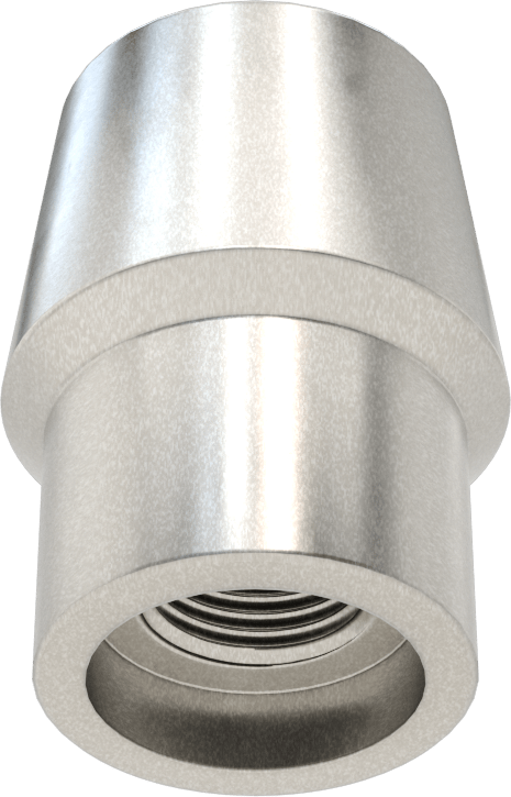 Boru Ucu Kaynak Somunu, 1-3/8“ Boru Dış Çapı ve 0,120” Duvar Kalınlığı için, 5/8"-18 Diş Boyutu