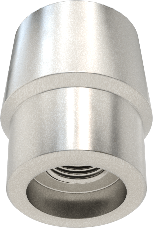 Boru Ucu Kaynak Somunu, 1-1/2“ Boru Dış Çapı ve 0,095” Duvar Kalınlığı için, 5/8"-18 Diş Boyutu