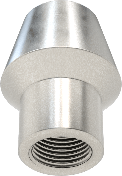 Boru Ucu Kaynak Somunu, 1-1/2“ Boru Dış Çapı ve 0,250” Duvar Kalınlığı için, 3/4"-16 Diş Boyutu