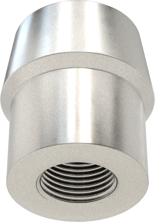 Boru Ucu Kaynak Somunu, 1-3/4“ Boru Dış Çapı ve 0,120” Duvar Kalınlığı için, 7/8"-14 Diş Boyutu