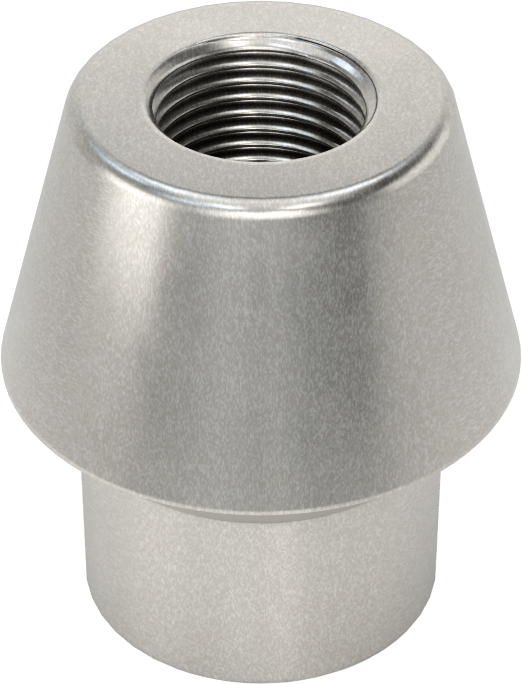 Boru Ucu Kaynak Somunu, 1-3/4“ Dış Çaplı Boru ve 0,250” Duvar Kalınlığı için, 3/4"-16 Diş Boyutu