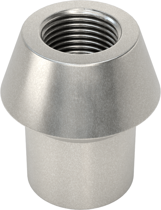 Boru Ucu Kaynak Somunu, 1-3/4“ Dış Çaplı Boru ve 0,250” Duvar Kalınlığı için, 7/8"-14 Diş Boyutu