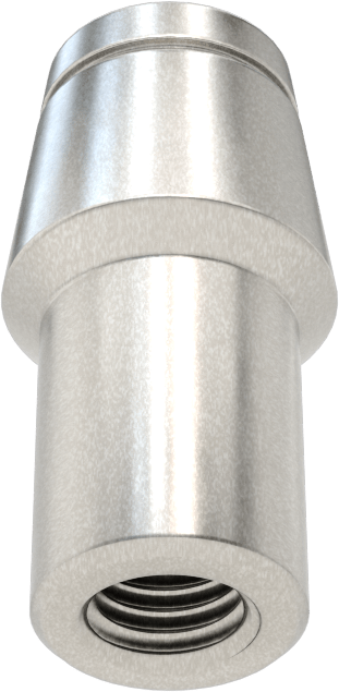 Boru Ucu Kaynak Somunu, Sol El Dişli, 1/2“ Dış Çap ve 0,058” Duvar Kalınlığı için, 1/4"-28 Diş