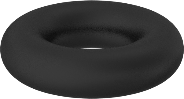 Kimyasallara Dayanıklı Viton® Floroelastomer O-Ring, 1/32 Kesirli Genişlik, Dash Numarası 001-1/2