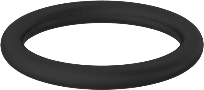 Kimyasallara Dayanıklı Viton® Floroelastomer O-Ring, 1/8 Kesirli Genişlik, Dash Numarası 213