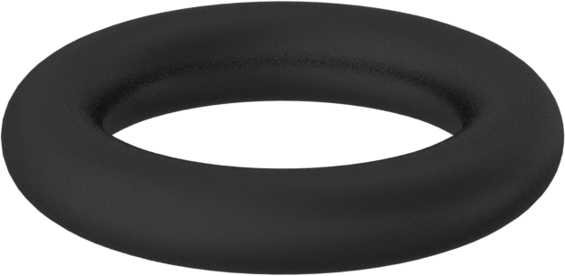 Kimyasallara Dayanıklı Viton® Floroelastomer O-Ring, 1/8 Kesirli Genişlik, Dash No. 206
