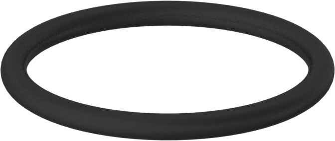 Kimyasallara Dayanıklı Viton® Floroelastomer O-Ring, 3/32 Kesirli Genişlik, Dash No. 122