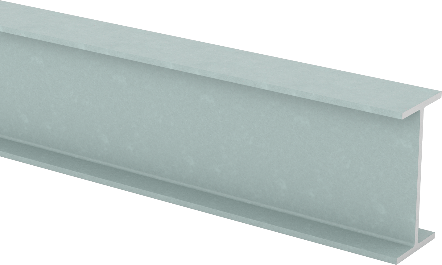 Yapısal FRP Fiberglas I-Kiriş, 1/4" Duvar Kalınlığı, 3“ Genişlik x 6” Yükseklik Dış Boyut, 5 Fit Uzunluk