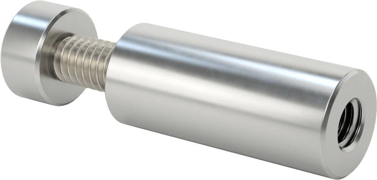 İki Parçalı Mesafe Paneli Asma Braketi, 1/2" Maksimum Panel Kalınlığı için, 1-1/2“ ve 5/16” Uzun Kenarlar