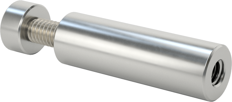 İki Parçalı Mesafe Paneli Asma Braketi, 1/2" Maksimum Panel Kalınlığı için, 2“ ve 5/16” Uzun Kenarlar