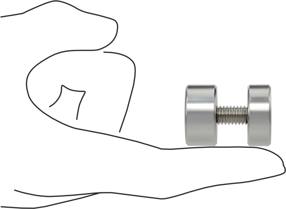 İki Parçalı Mesafe Paneli Asma Braketi, 1/2" Maksimum Panel Kalınlığı için, 1/2“ ve 3/8” Uzun Kenarlar