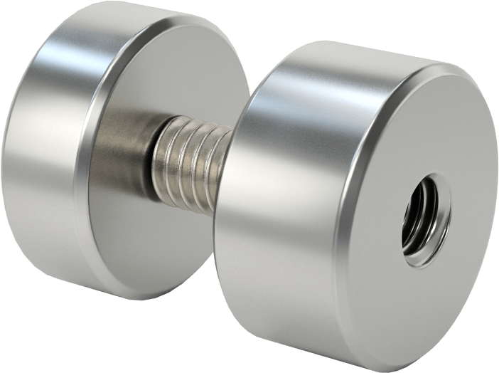 İki Parçalı Mesafe Paneli Asma Braketi, 1/2" Maksimum Panel Kalınlığı için, 1/2“ ve 3/8” Uzun Kenarlar