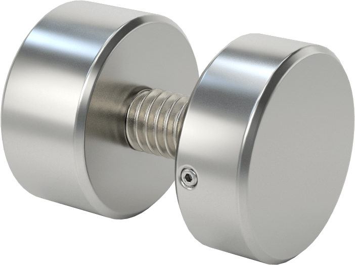 İki Parçalı Mesafe Paneli Asma Braketi, 1/2" Maksimum Panel Kalınlığı için, 1/2“ ve 3/8” Uzun Kenarlar