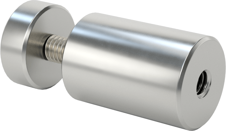 İki Parçalı Mesafe Paneli Asma Braketi, 1/2" Maksimum Panel Kalınlığı için, 1-1/2“ ve 3/8” Uzun Kenarlar