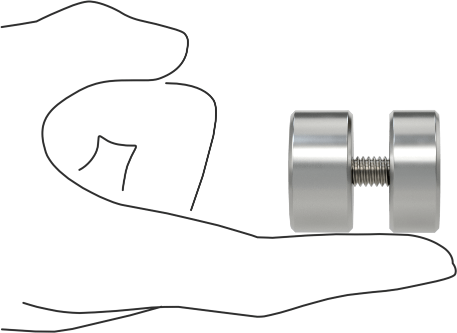 İki Parçalı Mesafe Paneli Asma Braketi, 3/8" Maksimum Panel Kalınlığı için, 5/8“ ve 1/2” Uzun Kenarlar
