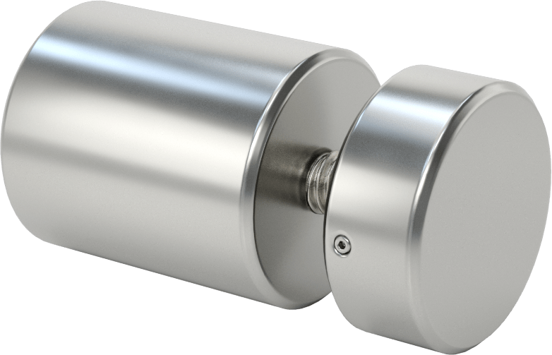 İki Parçalı Mesafe Paneli Asma Braketi, 3/8" Maksimum Panel Kalınlığı için, 1-1/2“ ve 1/2” Uzun Kenarlar