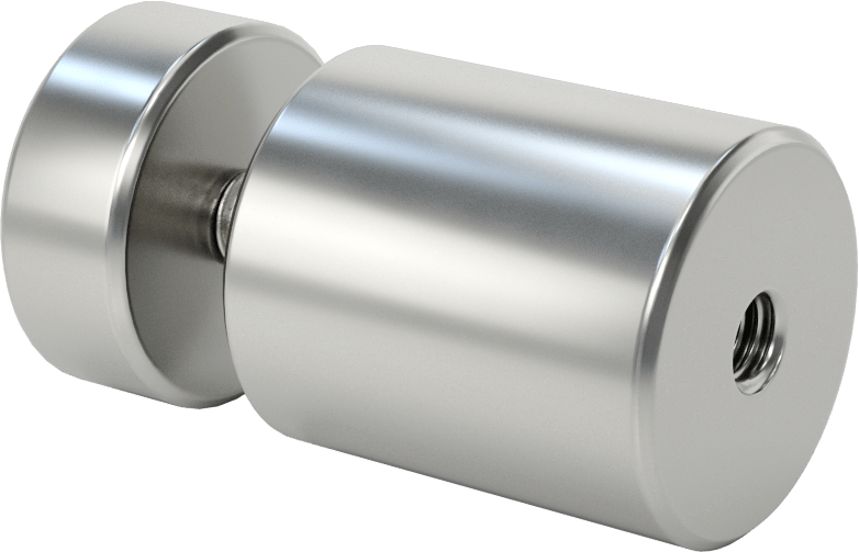 İki Parçalı Mesafe Paneli Asma Braketi, 3/8" Maksimum Panel Kalınlığı için, 1-1/2“ ve 1/2” Uzun Kenarlar