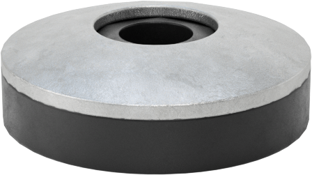 Galvanizli Çelik ve Neopren Yapıştırmalı Sızdırmazlık Pulları, 6 numaralı vida boyutu için, 0.150" ID, 0.375" OD